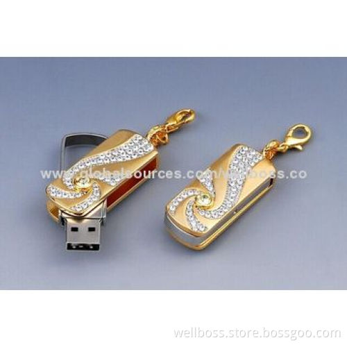 Jewelry USB Flash Drive, 5-year Warranty, Hot Plug-and-play, 1 to 256GB CapacityNew